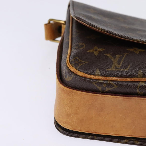 LOUIS VUITTON Monogram Cartouchiere GM Shoulder Bag M51252 LV Auth BA6097