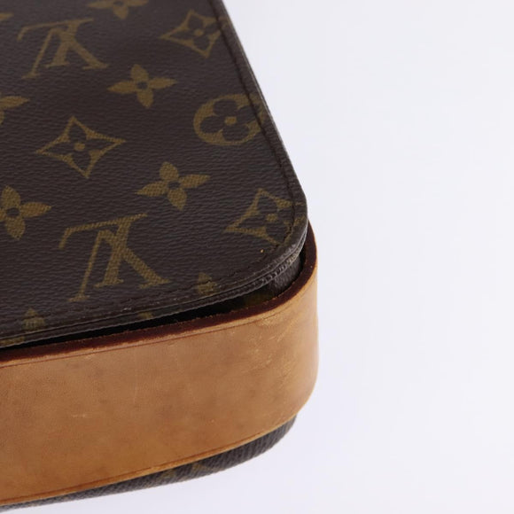 LOUIS VUITTON Monogram Cartouchiere GM Shoulder Bag M51252 LV Auth BA6097