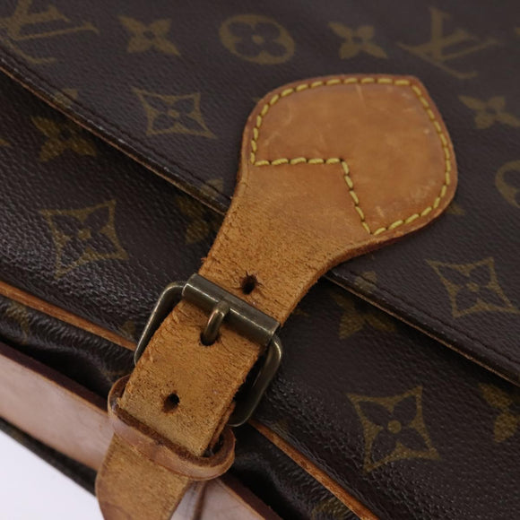 LOUIS VUITTON Monogram Cartouchiere GM Shoulder Bag M51252 LV Auth BA6097