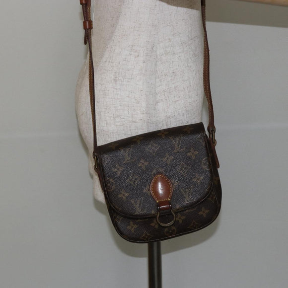 LOUIS VUITTON Monogram Saint Cloud PM Shoulder Bag M51244 LV Auth BA6098