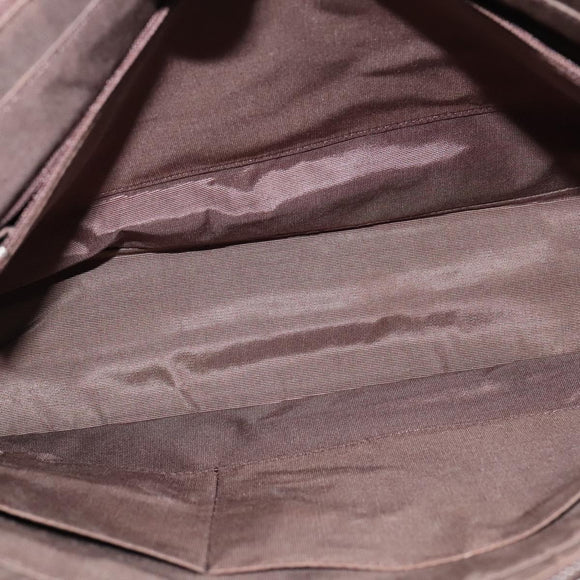 BURBERRY Nova Check Tote Bag Canvas Beige Silver Auth BA610