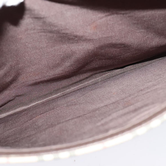 BURBERRY Nova Check Tote Bag Canvas Beige Silver Auth BA610