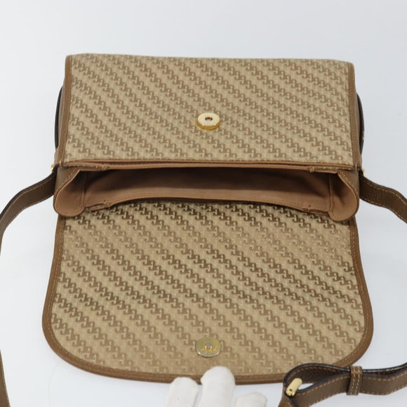 GUCCI Shoulder Bag Canvas Beige Gold 001 113 0712 Auth BA6105