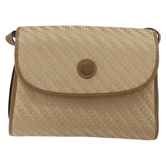 GUCCI Shoulder Bag Canvas Beige Gold 001 113 0712 Auth BA6105