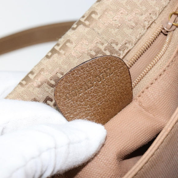 GUCCI Shoulder Bag Canvas Beige Gold 001 113 0712 Auth BA6105