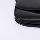 CELINE Shoulder Bag Leather Black Gold Auth BA6109-8