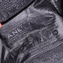 CHANEL Sac Canvas Line Choco Bar Hand Bag Canvas Navy Gold CC Auth BA6110-16