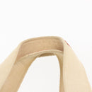 CHANEL Sac Canvas Line Choco Bar Hand Bag Canvas Navy Gold CC Auth BA6110-8