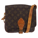 LOUIS VUITTON Monogram Cartouchiere MM Shoulder Bag M51253 LV Auth BA6112-1