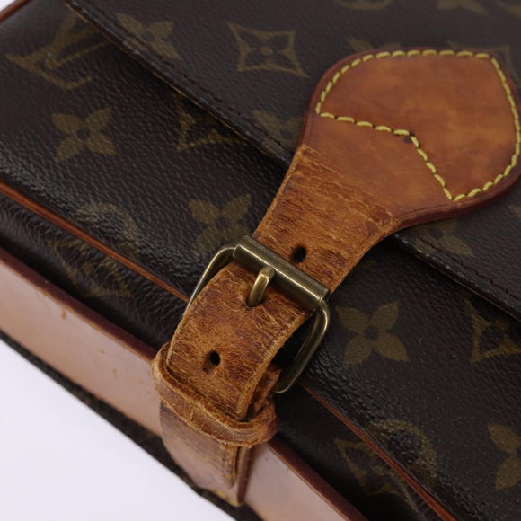 LOUIS VUITTON Monogram Cartouchiere MM Shoulder Bag M51253 LV Auth BA6112