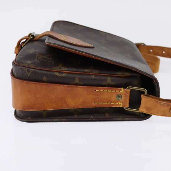 LOUIS VUITTON Monogram Cartouchiere MM Shoulder Bag M51253 LV Auth BA6112