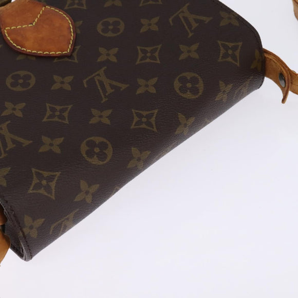 LOUIS VUITTON Monogram Cartouchiere MM Shoulder Bag M51253 LV Auth BA6112