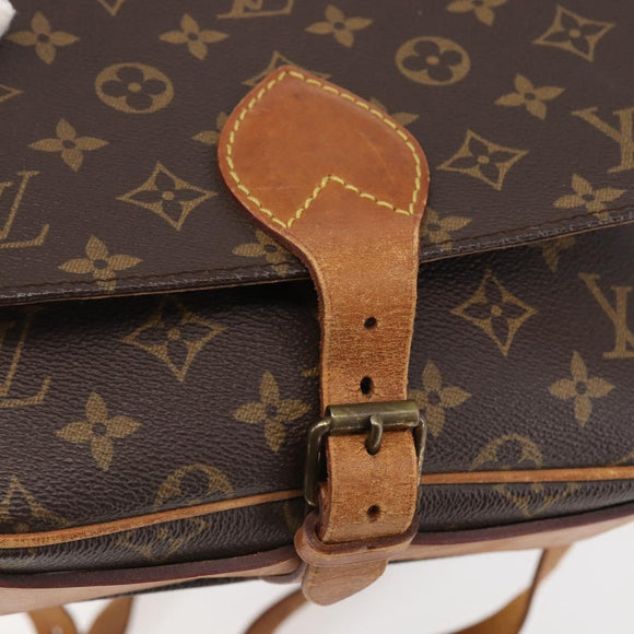 LOUIS VUITTON Monogram Cartouchiere MM Shoulder Bag M51253 LV Auth BA6113