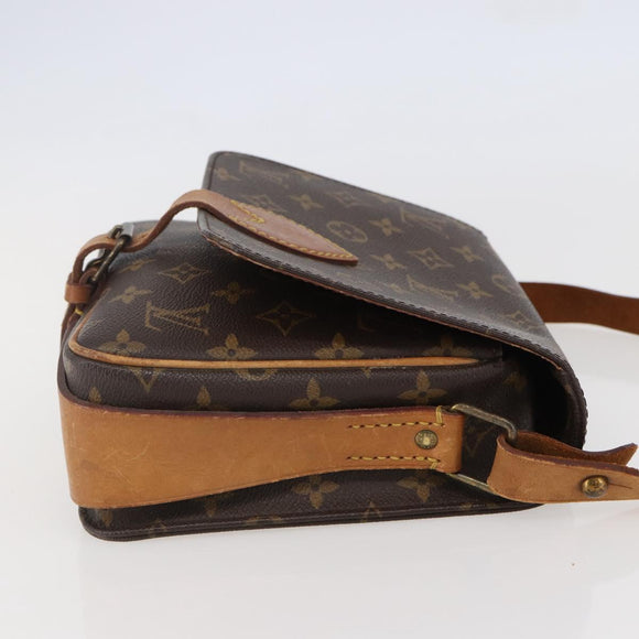 LOUIS VUITTON Monogram Cartouchiere MM Shoulder Bag M51253 LV Auth BA6113