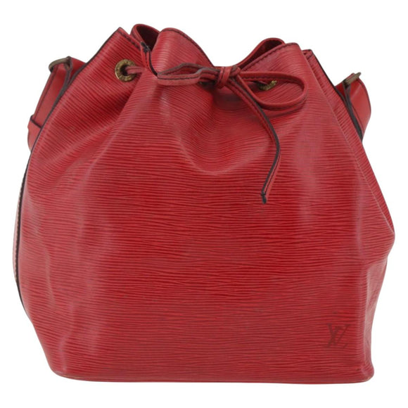LOUIS VUITTON Epi Petit Noe Shoulder Bag Red M44107 LV Auth BA6116