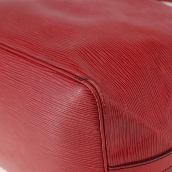 LOUIS VUITTON Epi Petit Noe Shoulder Bag Red M44107 LV Auth BA6116