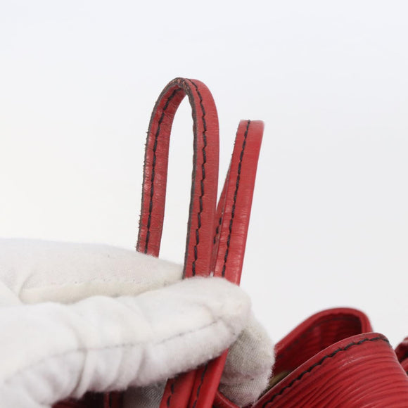 LOUIS VUITTON Epi Petit Noe Shoulder Bag Red M44107 LV Auth BA6116