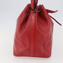 LOUIS VUITTON Epi Petit Noe Shoulder Bag Red M44107 LV Auth BA6116-3