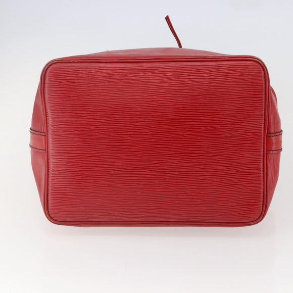 LOUIS VUITTON Epi Petit Noe Shoulder Bag Red M44107 LV Auth BA6116