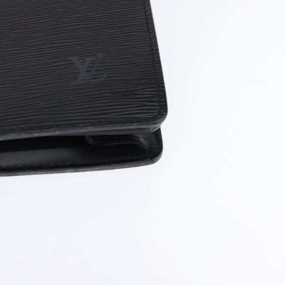 LOUIS VUITTON Epi Serviette Ambassador Business Bag Black M54412 LV Auth BA6117
