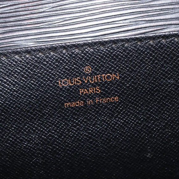 LOUIS VUITTON Epi Serviette Ambassador Business Bag Black M54412 LV Auth BA6117