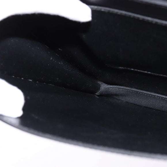 LOUIS VUITTON Epi Serviette Ambassador Business Bag Black M54412 LV Auth BA6117