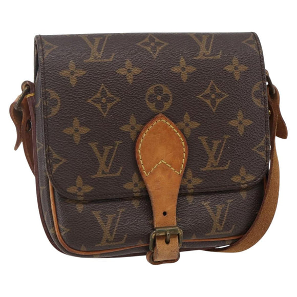 LOUIS VUITTON Monogram Cartouchiere PM Shoulder Bag M51254 LV Auth BA6119