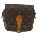 LOUIS VUITTON Monogram Cartouchiere PM Shoulder Bag M51254 LV Auth BA6119-2