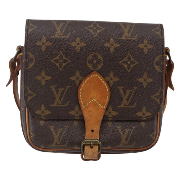 LOUIS VUITTON Monogram Cartouchiere PM Shoulder Bag M51254 LV Auth BA6119