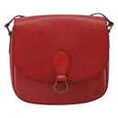 LOUIS VUITTON Epi Saint Cloud GM Shoulder Bag Red M52197 LV Auth BA6120-13