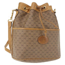 GUCCI Micro GG Supreme Shoulder Bag PVC Beige Gold 001 904 0791 Auth BA6122-1