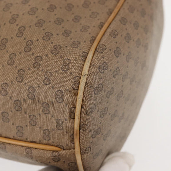 GUCCI Micro GG Supreme Shoulder Bag PVC Beige Gold 001 904 0791 Auth BA6122