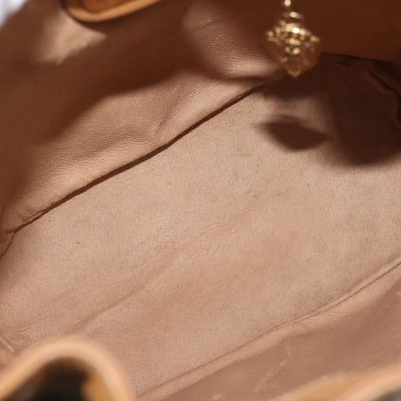 GUCCI Micro GG Supreme Shoulder Bag PVC Beige Gold 001 904 0791 Auth BA6122