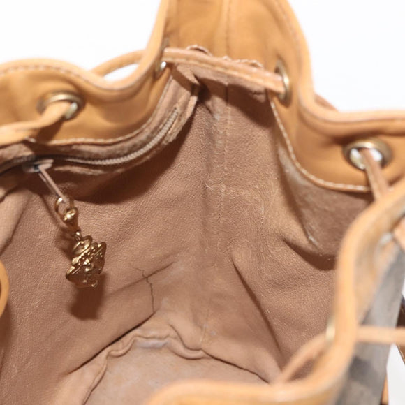 GUCCI Micro GG Supreme Shoulder Bag PVC Beige Gold 001 904 0791 Auth BA6122