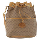 GUCCI Micro GG Supreme Shoulder Bag PVC Beige Gold 001 904 0791 Auth BA6122-13