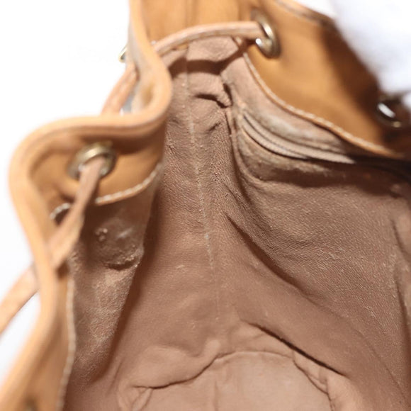 GUCCI Micro GG Supreme Shoulder Bag PVC Beige Gold 001 904 0791 Auth BA6122