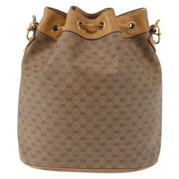 GUCCI Micro GG Supreme Shoulder Bag PVC Beige Gold 001 904 0791 Auth BA6122 - 0