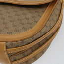 GUCCI Micro GG Supreme Shoulder Bag PVC Beige Gold Auth BA6123-9