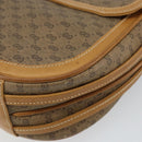 GUCCI Micro GG Supreme Shoulder Bag PVC Beige Gold Auth BA6123-15