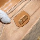 GUCCI Micro GG Supreme Shoulder Bag PVC Beige Gold Auth BA6123-18