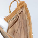 GUCCI Micro GG Supreme Shoulder Bag PVC Beige Gold Auth BA6123-19