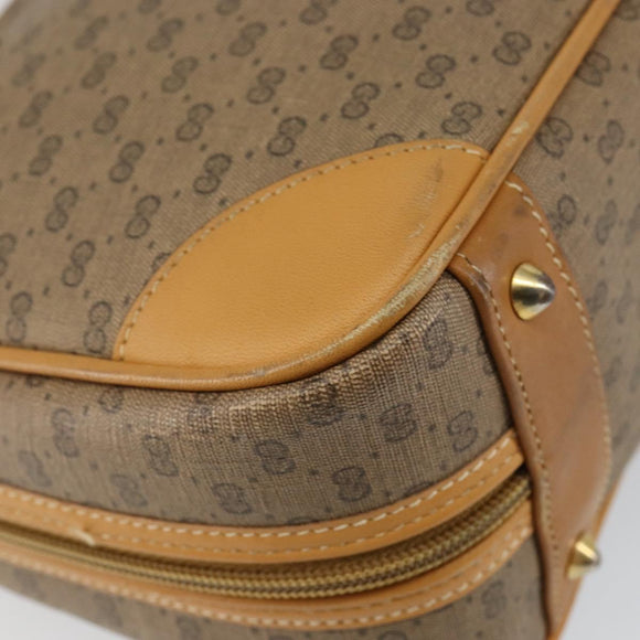 GUCCI Micro GG Supreme Hand Bag PVC Beige Gold 000 94 0030 Auth BA6124