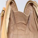 GUCCI Micro GG Supreme Hand Bag PVC Beige Gold 000 94 0030 Auth BA6124-19