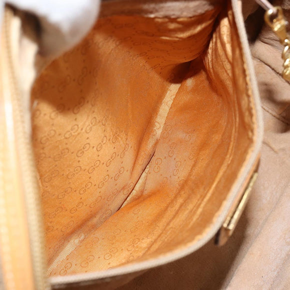 GUCCI Micro GG Supreme Hand Bag PVC Beige Gold 000 94 0030 Auth BA6124