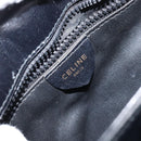 CELINE Shoulder Bag Leather Black Gold Auth BA6127-19