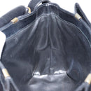 CELINE Shoulder Bag Leather Black Gold Auth BA6127-20