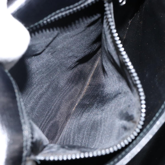 CELINE Shoulder Bag Leather Black Gold Auth BA6127