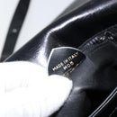 CELINE Shoulder Bag Leather Black Gold Auth BA6127-12