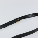 CELINE Shoulder Bag Leather Black Gold Auth BA6127-8