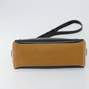 CELINE Shoulder Bag Leather Black Gold Auth BA6127-5